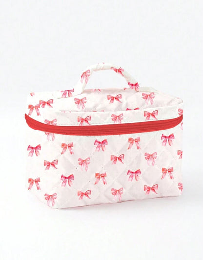 Red Bow Makeup Bag