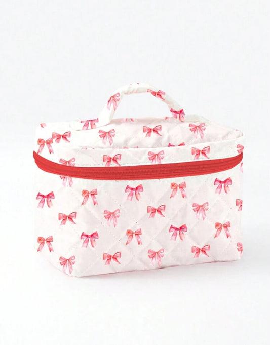 Red Bow Makeup Bag